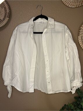 Frame Denim Women’s  White Button-Down Shirt